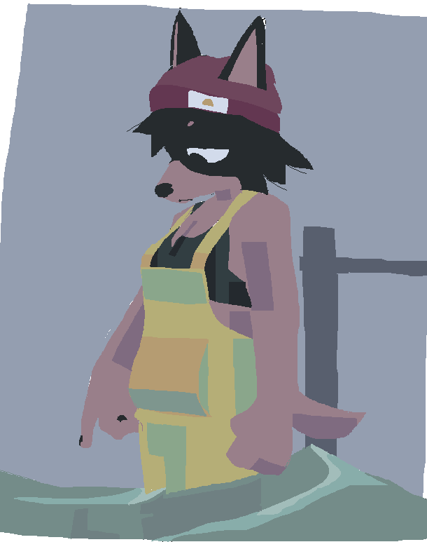 moody art i made of my webfishingsona